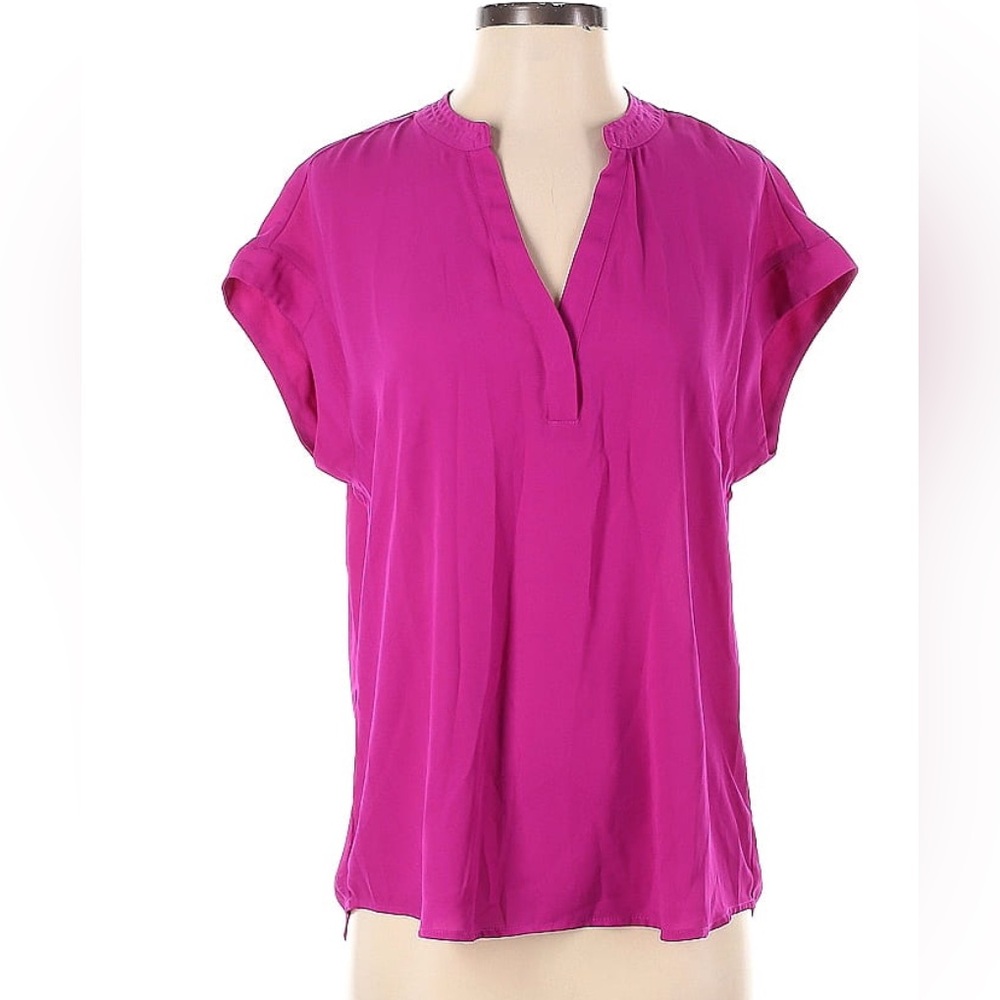 Cynthia Steffe Dark Magenta Pink Top Size Small